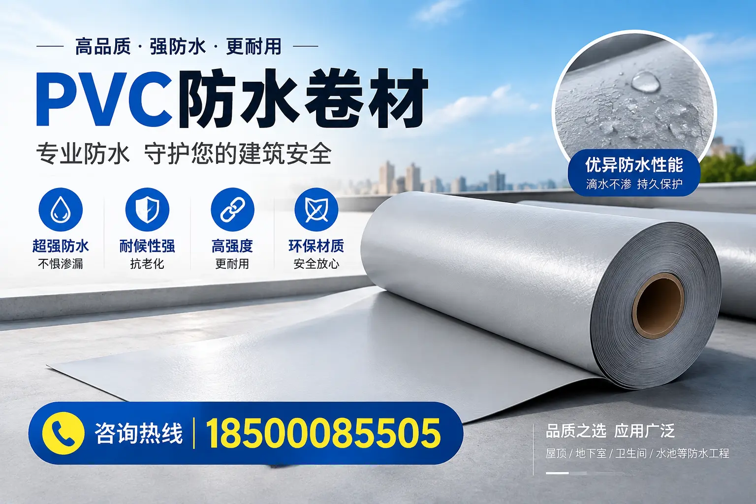 长治地区pvc防水卷材的市场现状与发展趋势